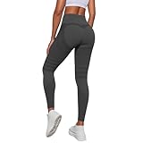 Anti Cellulite Leggings Damen Scrunch Leggings Push Up Lange Blickdicht...