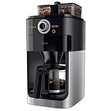 Philips Filterkaffeemaschine mit Mahlwerk – 1.2-Liter-Glaskanne, bis zu 12...