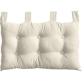Enjoy Home Kopfteil Stoff 70 x 9 x 45 cm, elfenbein, 9 X 45 CM