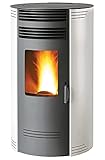 Generico Pelletofen BIO GQ80-8 kW mit Gusseisen-Feuerschale, 30 kg Tankvolumen,...