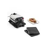 Tefal King Size Waffeleisen WM756D, Doppelwaffeleisen für 2 belgische Waffeln,...