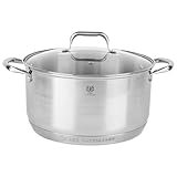 KARL HAUSMANN Edelstahl Topf - 9.5L - Ø 29 cm - Kochtopf Induktion für alle...