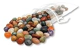Edelstein-Set Mancala | 100 NATÜRLICHE, echte Trommelsteine im praktischen...