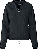 Urban Classics Damen Ladies Basic Pull Over Jacket, Schwarz, M EU