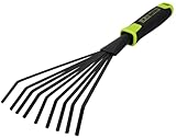 BLACK TOOLS® Garden Fächerbesen | Ideal zum Aufrechen von Laub | Rutschfester...