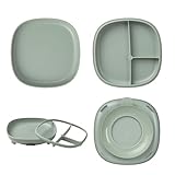 b.box 2-in-1 Baby Teller mit Saugnapf | Starker Saugboden | Baby Teller mit...