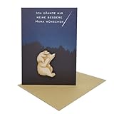 Woodland Mail Ich könnte mir keine bessere Mama wünschen - Geburtstagskarte...