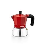 Monix Induction Inox | Italienischer Kaffeekocher aus Aluminium und Edelstahl,...