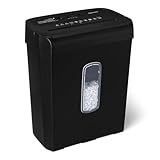 Amazon Basics 6-Blatt-Papierschredder mit Kreuzschnitt und...
