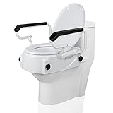 REAQER Toilettensitzerhöhung Mit Armlehnen-WC Sitzerhöhung für Senioren und...