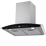 Syntrox Germany Dunstabzugshaube 60 cm mit Touch Screen, Moderne Kochumgebung,...