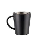 TUPMFG Kaffeetassen, 300ml Edelstahl Kaffeebecher, Doppelwandig Trinkbecher mit...