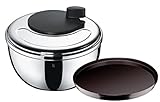 WMF Gourmet Salatschleuder 25,4 cm, Cromargan Edelstahl poliert, Kunststoffsieb,...