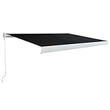 vidaXL Kassettenmarkise Manuell mit Standard-Wandhalterungen Sonnenschutz...