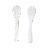Marycrafts 2er Set Perlmuttlöffel Kaviarlöffel Eierlöffel Caviar Spoons...