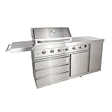 Mayer Barbecue ZUNDA Gasgrill MGG-342 Extreme Grillwagen, 4 Hauptbrenner, 1...