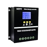 Y&H 100A MPPT Solarladeregler 12V 24V 36V 48V LCD Display Batterie Intelligenter...