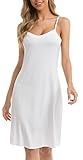 Vlazom Damen Unterkleid mit Trägern Unterröcke Sexy Negligee Full Slip...