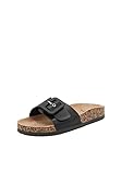 QUEEN HELENA Pantoletten Damen R241 Schwarz, 39 EU