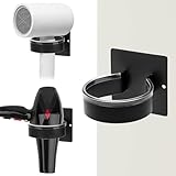 QWORK® Selbstklebende Föhnhalterung Platzsparend, Ohne Bohren, Fönhalter aus...