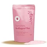 Glow25® Collagen Plus Pulver Strawberry [450g] – Kollagen Hydrolysat mit...