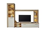 trendteam smart living - Logo - Wohnwand - Braun - Anbauwand mit 1 Tür, 1...