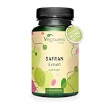Safran Kapseln | 30 mg Affron® Safranextrakt (3:1) aus Spanien | 3,5% Safranal...
