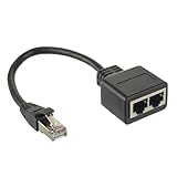 HUAREW RJ45 Splitter Adapter LAN Ethernet Extender 1 männlich zu 2 weiblich...