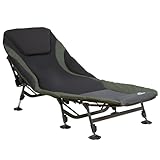 CampFeuer Karpfenliege XXL 207 x 88 x 30-106 cm | höhenverstellbare und stabile...