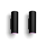 Philips Hue Appear White and Color Ambiance, Smart LED-Wandleuchte für den...