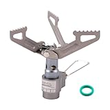Ultraleichter Backpacking Gaskocher Portable Campingkocher Outdoor Titan klein...