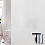Volcanics Fensterfolie Blickdicht 90x200cm mit Montagewerkzeug, Milchglasfolie...