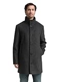 Tom Tailor Herren 2-in-1 Wollmantel mit Abnehmbarer Innenjacke