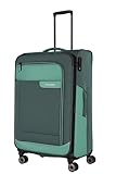 Travelite 4-Rad Koffer Größe L Weichschale aus recyceltem Material, Gepäck...