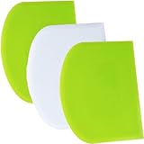 SURDOCA Teigschaber Teigkarte Teigschneider Teigspachtel Teigschaberkarte - 3P...