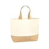 Westford Mill W452 Jute Base Canvas Tote XL