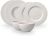 Villeroy & Boch – Manufacture Rock Blanc Geschirrset 6 teilig weiß,...