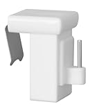 dekondo - 4x Fensterhaken Dekohaken Fensterclip für Fensterdekoration Weiß -...