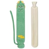 Wärmflasche Lang - 2 Liter 72x12 cm Nackenwärmflasche, Wärmflasche Tier Mit...
