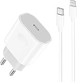 iPhone Schnellladegerät Schnellladekabel 25W USB C Ladegerät mit 2M Ladekabel...