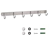 MaoXinTek Hakenleiste Kleiderhaken mit 6 Haken, Rostfreiem Garderobenhaken...