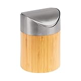 Westmark Tischabfall-/Kosmetikeimer, Schwing-Deckel, Kunststoff-Einsatz,...