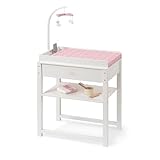 ELLA & PIET® Puppenwickeltisch Splashy mit Badewanne und Mobile aus Holz...