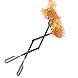 Kohlezange Kaminzange Lange, Uten faltbar Schwerlast Feuerzange 64cm kompakt...