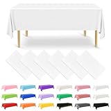 NACHLYNN 6 Stück Einweg Tischdecke 137 x 274 cm Weiß Rechteckige...