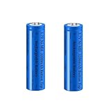 2 Stück NI-MH Wiederaufladbarer Akku, 3,7V NiMH 3200mAh Knopfleiste Batterie...