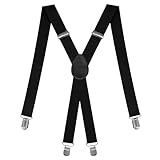 Hosenträger für Herren, Hosenträger Herren Extra Stark mit Sehr Starken 4...