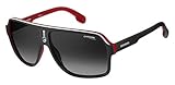 Carrera Sonnenbrillen 1001/S Matte Black Red/Grey Shaded 62/11/140 Unisex