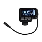 Zilimontt Elektrofahrrad LCD Display, 24V 36V 48V E-Bike Display Meter...