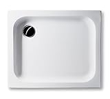 Duschwanne aus Acryl, wählbar: 6,5cm oder 15cm tief im Becken, weiß,...